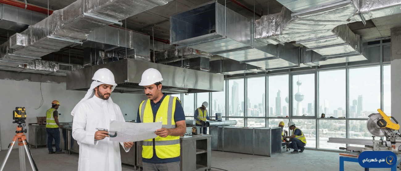 تركيب دكت مطبخ مركزي