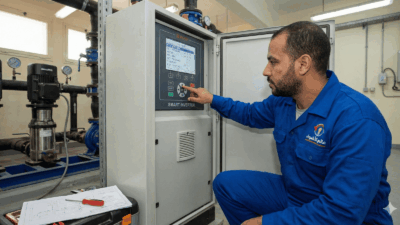 برمجة كنترول مضخات رقمي وضبط ضغط المياه - عالم الأضواء الكويت