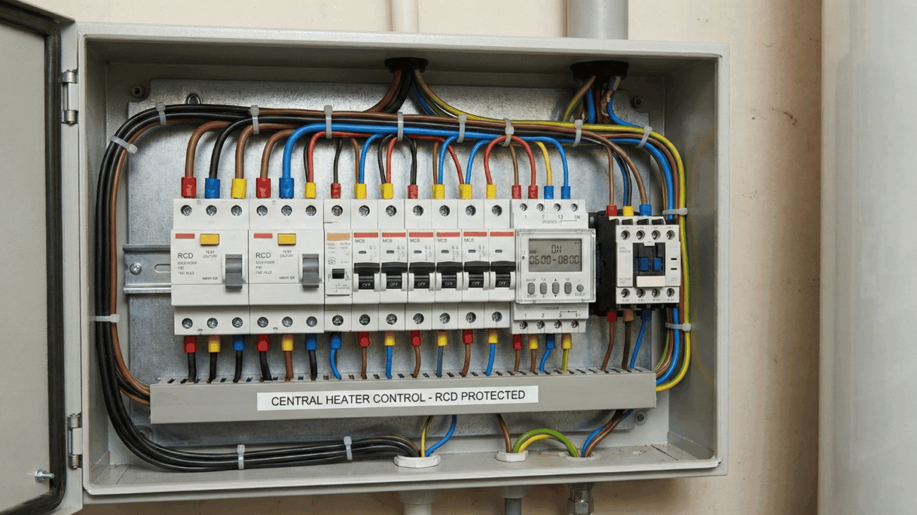 صيانة وتركيب لوحة تحكم سخان مياه مركزي في الكويت - عالم الأضواء