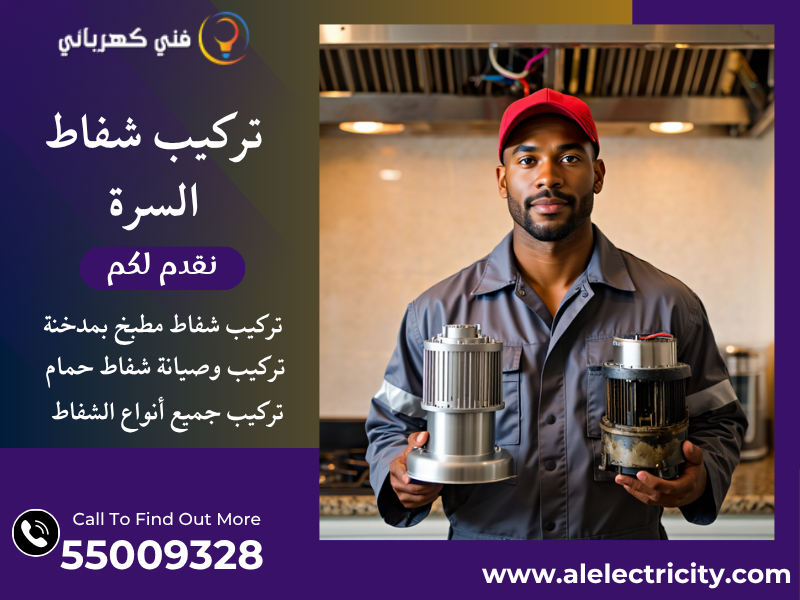 تركيب شفاط السرة / 55009328 / تصليح شفاط مركزي / فني شفاطات السرة