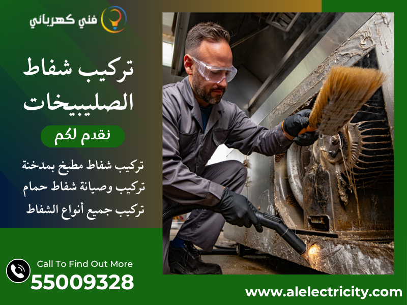 تركيب شفاط الصليبيخات / 55009328 / صيانة شفاط مركزي / فني تهوية الصليبيخات